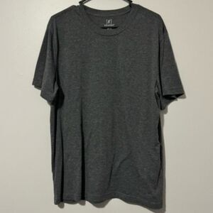 USED Men's George Shirt Sleeve Shirt Round Neck Color Grey Size Large